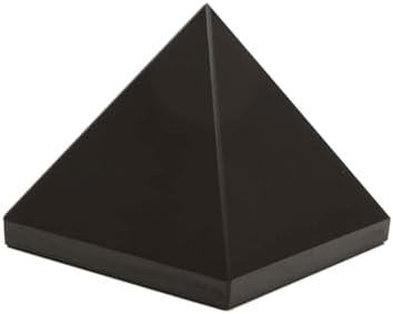 Blessfull Healing Solid Black Agete Pyramid 2 Inches