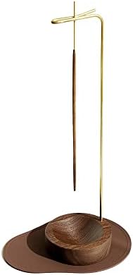 Dostende Incense Holder with Brass Stick Holder and Ash Catcher