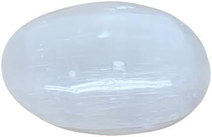 96g Natural Selenite Palm-Stone Crystal Handmade Pillow Shape