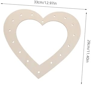 NUOBESTY 2pcs Heart Wreath Frame for Holiday Decor