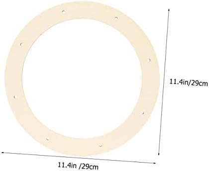 CIMAXIC 2pcs Wooden Ring Wreath Frame for DIY Decorations