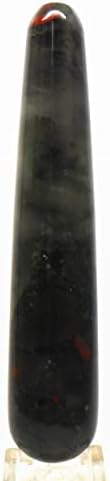HQRP Bloodstone Massage Wand 425 Inches Deep Red