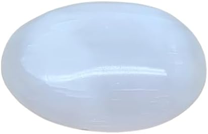 WatanGems 90g Natural Selenite Palm-Stone Crystal Pillow Shape Collectible