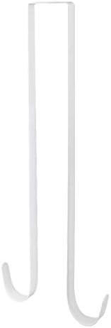 Nxtop Over The Door Metal Wreath Hanger 15 L 1Pcs White
