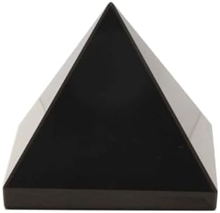 Blessfull Healing Solid Black Agete Pyramid 2 Inches