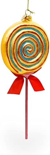 Colorful Lollipop Glass Christmas Ornament