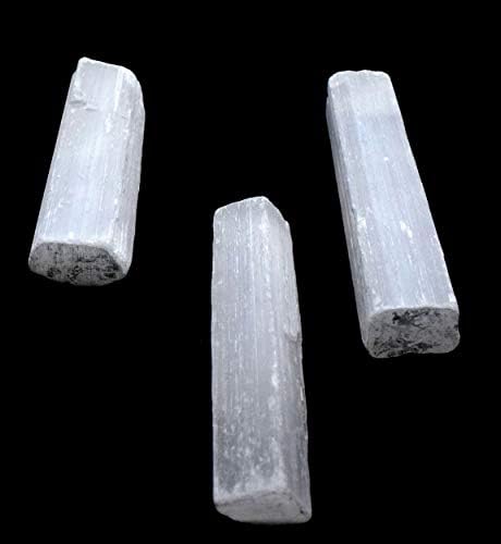 HQRP 3 Inch Natural White Selenite Sticks 5PCS
