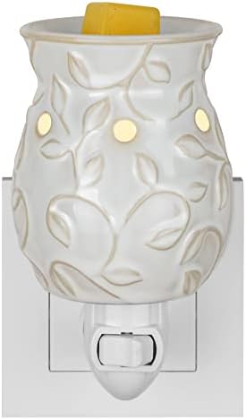 STAR MOON Candle Warmer with Ivy Bas-Relief Design