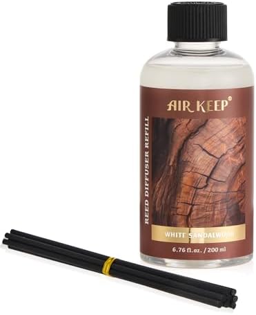 Airkeep Reed Diffuser Oil Refill with 8 Sticks 200ml