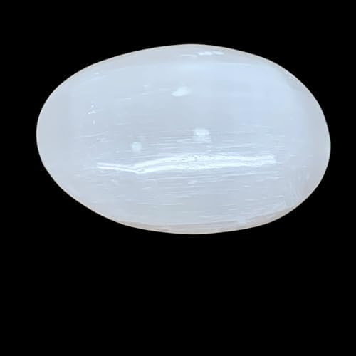 96g Natural Selenite Palm-Stone Crystal Handmade Pillow Shape