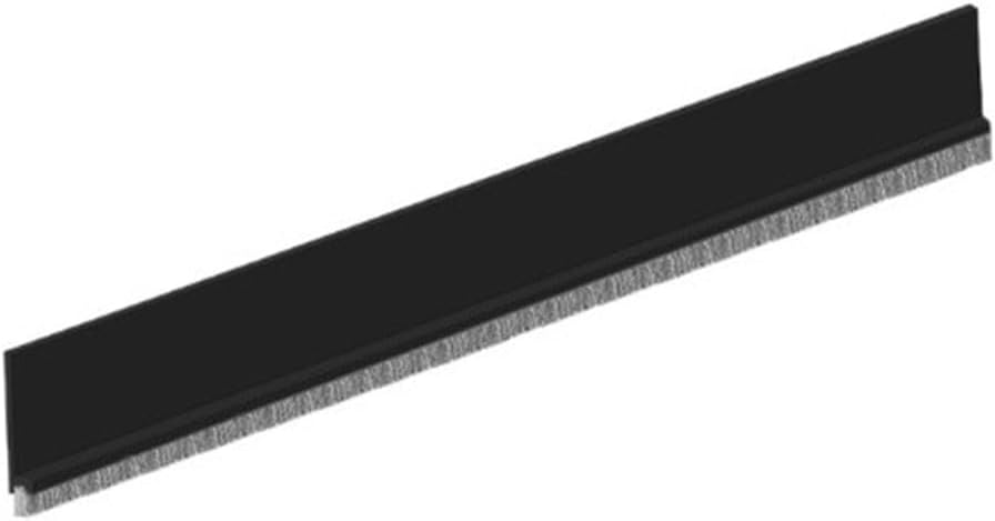 Door Bottom Seal Strip 100cm TPE Self Adhesive Black