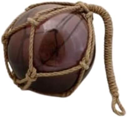 Violet Glass Fishing Buoy - 10 Inch Nautical Decor