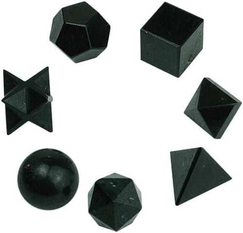 Black Onyx Geometry Set 7 Pieces Home Decor