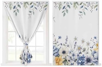 Yomandocix Eucalyptus Self Adhesive Curtains 52x84 Inches