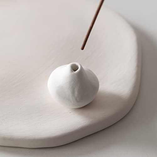 Handmade Pomelo Pumpkin Ceramic Incense Holder