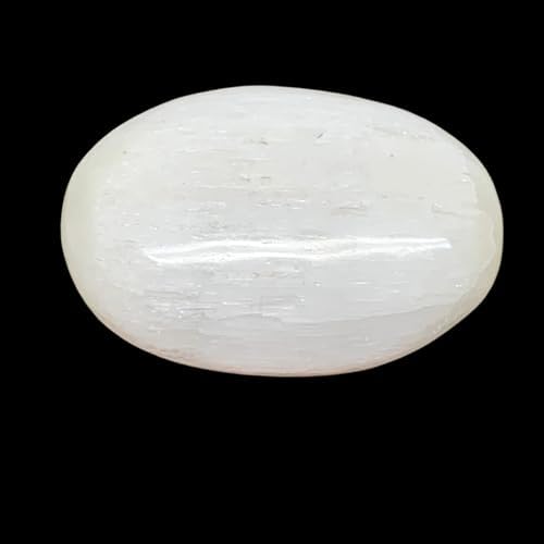 WatanGems 100g Natural Selenite Palmstone Crystal Pillow Shape