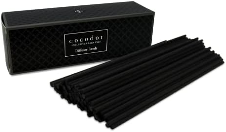 Cocodor Black Fiber Reed Sticks 100pcs Diffuser Set