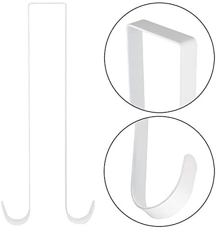 Nxtop Over The Door Metal Wreath Hanger 15 L 1Pcs White