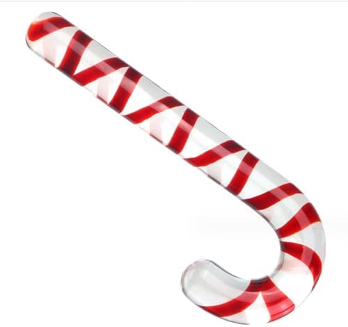 Crystal Glass Christmas Cane - 20cm for Tree Decoration