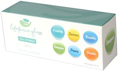 Lifeforce Glass Sea Stones Frosted Faux Set III