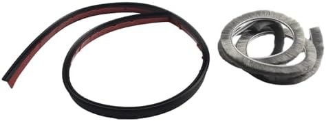 Door Bottom Seal Strip 100cm TPE Self Adhesive Black
