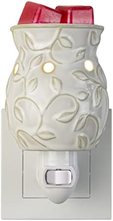 STAR MOON Candle Warmer with Ivy Bas-Relief Design