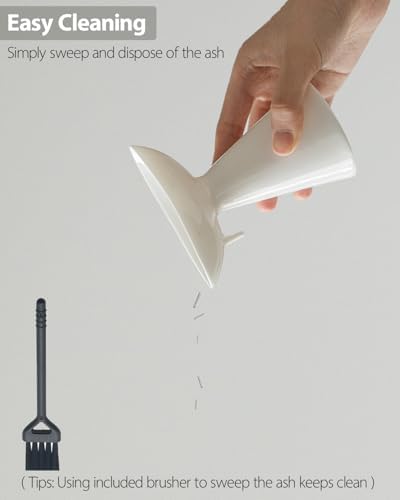 Minimalist Modern Ceramic Incense Stick Holder with Ash Catcher