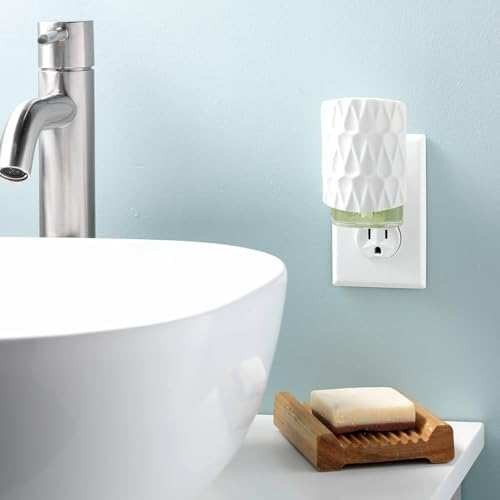 Yankee Candle ScentPlug Diffuser Organic Pattern White 1 CT