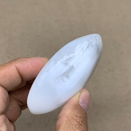28x2x1 Inch Natural Selenite Palm-Stone Crystal