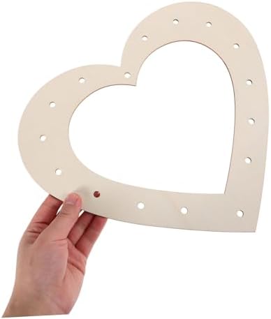 NUOBESTY 2pcs Heart Wreath Frame for Holiday Decor