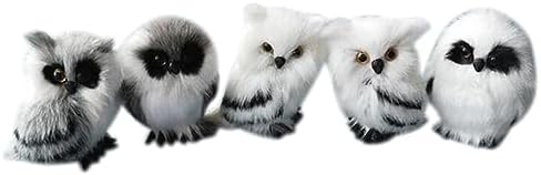 ShanLily Plush Owl Christmas Faux Fur Decor Ornament