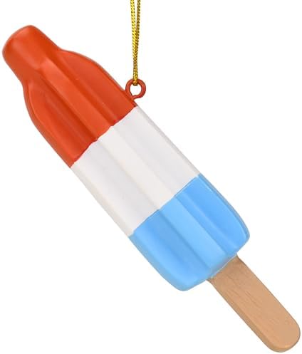 Tree Buddees Retro Patriotic Popsicle Christmas Ornament