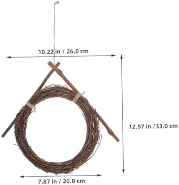 2pcs Rattan Wreath Frames for Crafts and Seasonal Displays