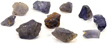 HC Set 10PCS Natural Blue Iolite Rough Stones