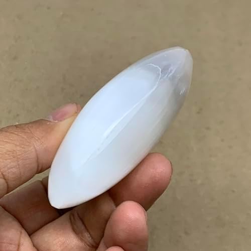 28x2x1 Inch Natural Selenite Palm-Stone Crystal