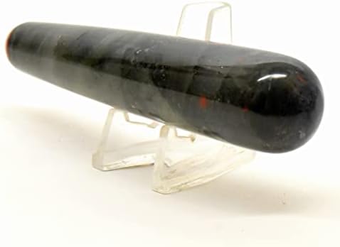 HQRP Bloodstone Massage Wand 425 Inches Deep Red