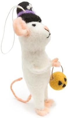 Glaciart One Halloween Mouse Felt Ornament