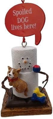 OnHoliday Smore Spoiled Dog Lives Here Christmas Tree Ornament