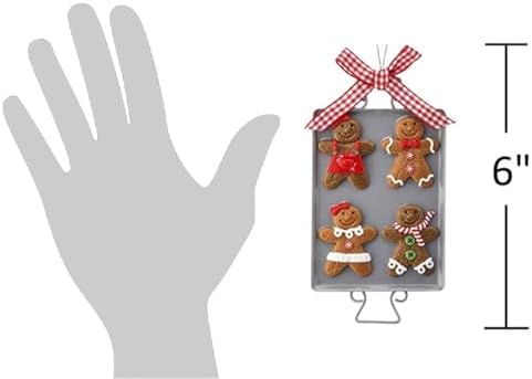The Bridge Collection Gingerbread Cookie Tray Ornament