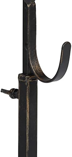 Adjustable Wreath Stand - Wrought Iron with Fleur De Lis Design