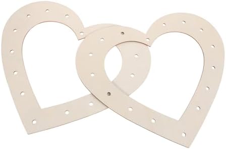 NUOBESTY 2pcs Heart Wreath Frame for Holiday Decor