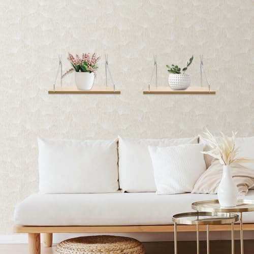2 Set Fabric Wall Cubicle Shelf with Hooks