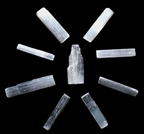 HQRP 3 Inch Natural White Selenite Sticks 5PCS