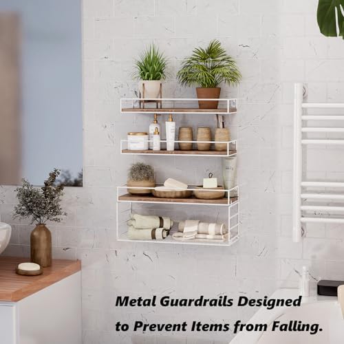 Oxendon Wall Mounted Bathroom Shelves Over Toilet Set of 3