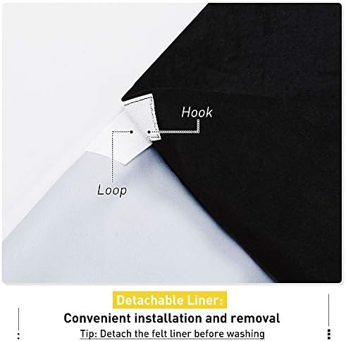 NICETOWN Noise Dampening Curtains for Large Window and Wall Divider