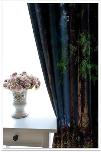 Homxi 2 Panel Blackout Curtains Psychedelic Trees