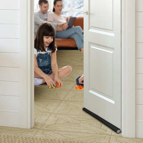 Double Sided Door Draught Excluder - Energy Efficient Draft Stopper