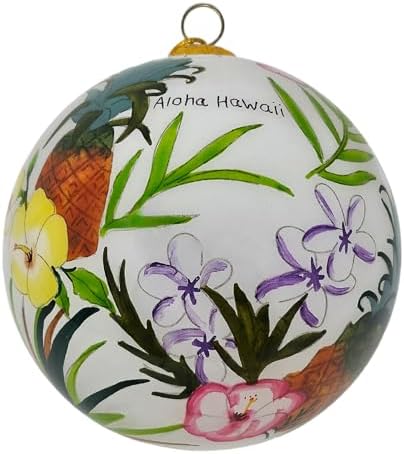 Pineapple Garden Serenity Hawaiian Christmas Ornament