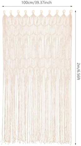 Macrame Curtain Room Divider 2 Panels 3937 x 7874 Inches
