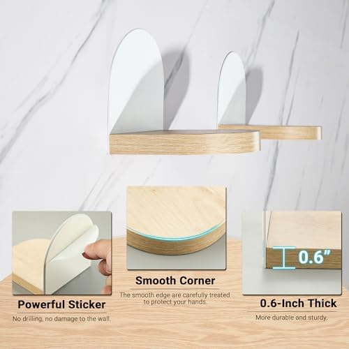 SAYAYO 4Pcs Floating Shelves for Wall Storage